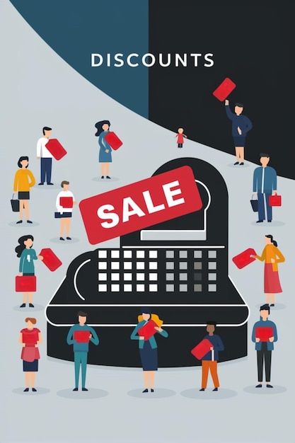 a poster that says sale is displayed in a foreign language