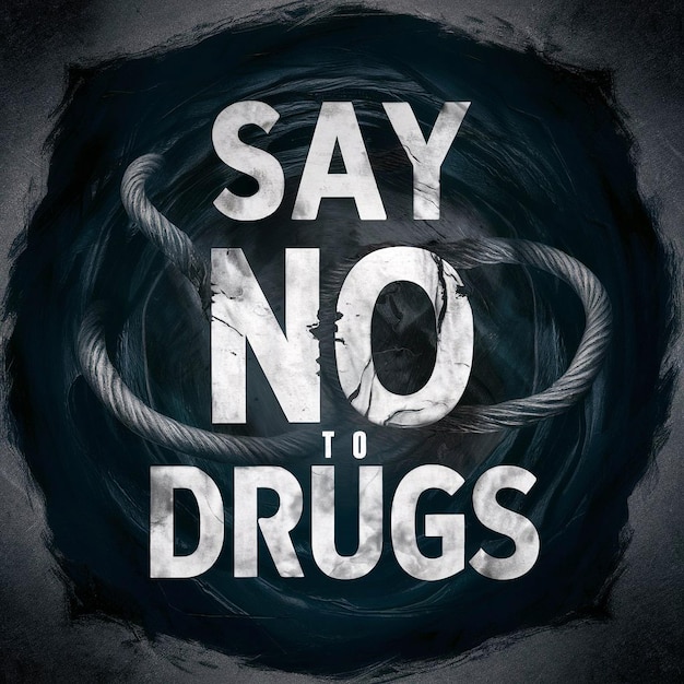 a poster that says say to no to drugs