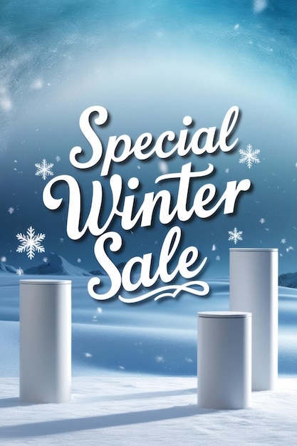 a poster that says special sale is displayed in the background