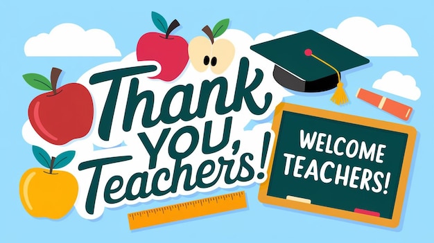 a poster that says thank you teacher  s teacher