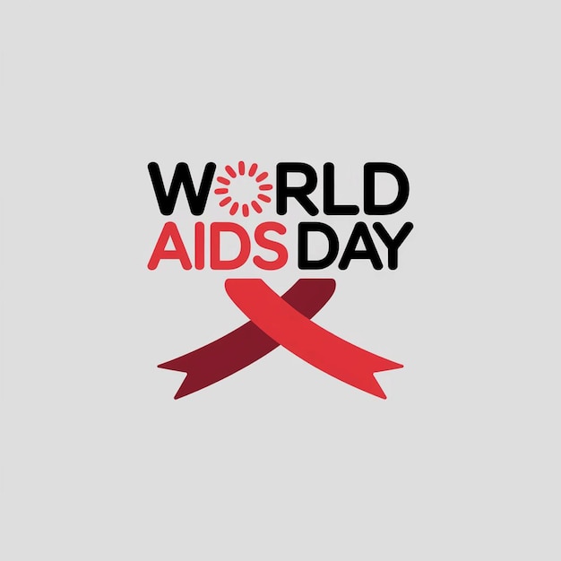 Photo a poster that says world aids day