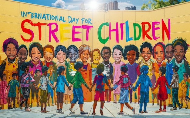 a poster that saysinternational childrenon it