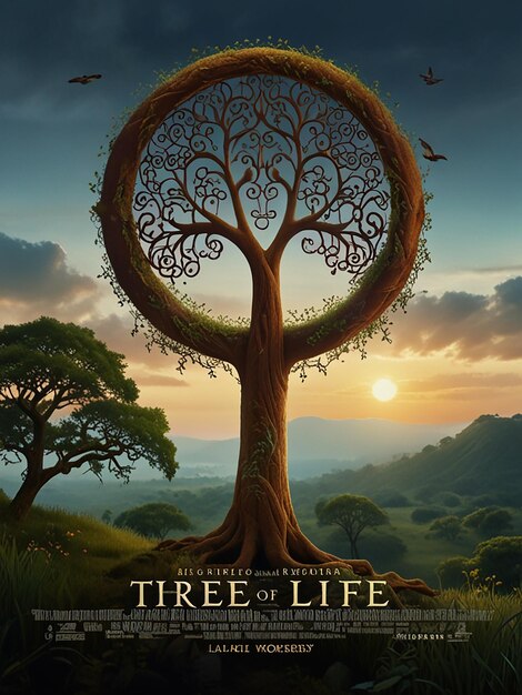 Photo a poster for the tree of life