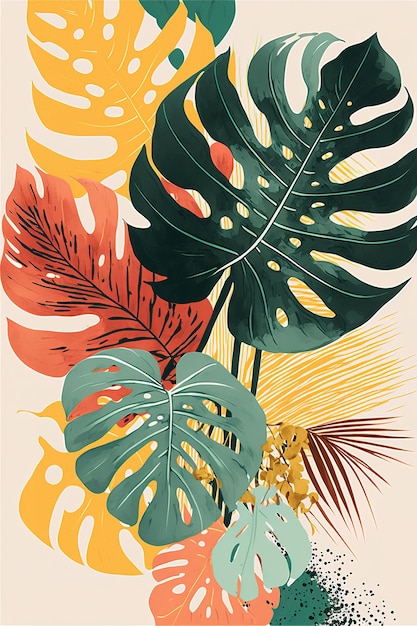 A poster for a tropical plant called tropical.