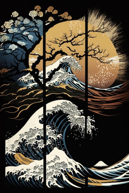 A poster for the wave that is about the wave.