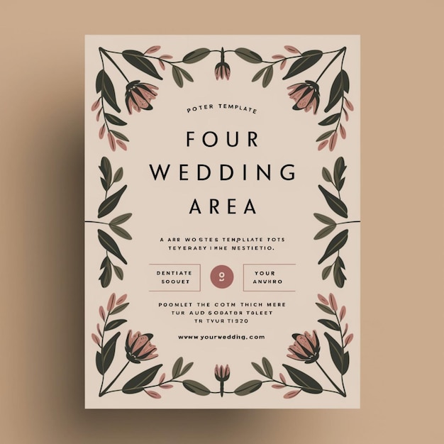 a poster for a wedding area that says quot four seasons area quot