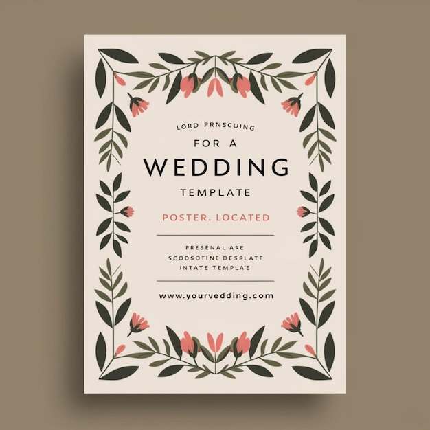 a poster for a wedding for a wedding