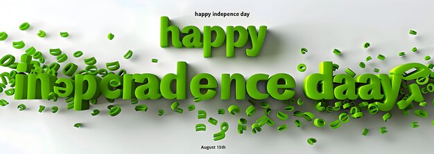 Photo a poster with a green text that says happy birthday