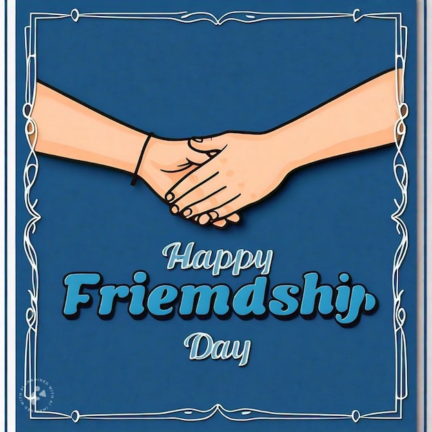 a poster with a greeting for friendship day and a greeting card with a quote from friendship friendship