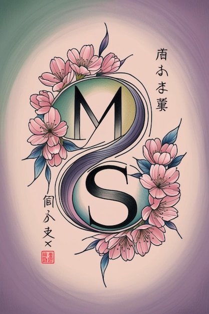 a poster with the letter m on it