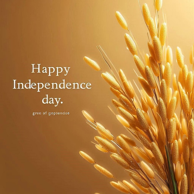 a poster with a message happy independence day on it