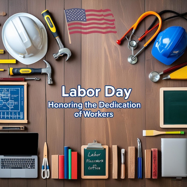 a poster with a message that says quot labor day of working quot on the top