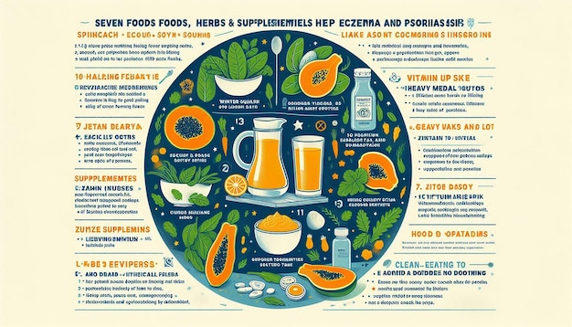 a poster with a picture of food and drinks