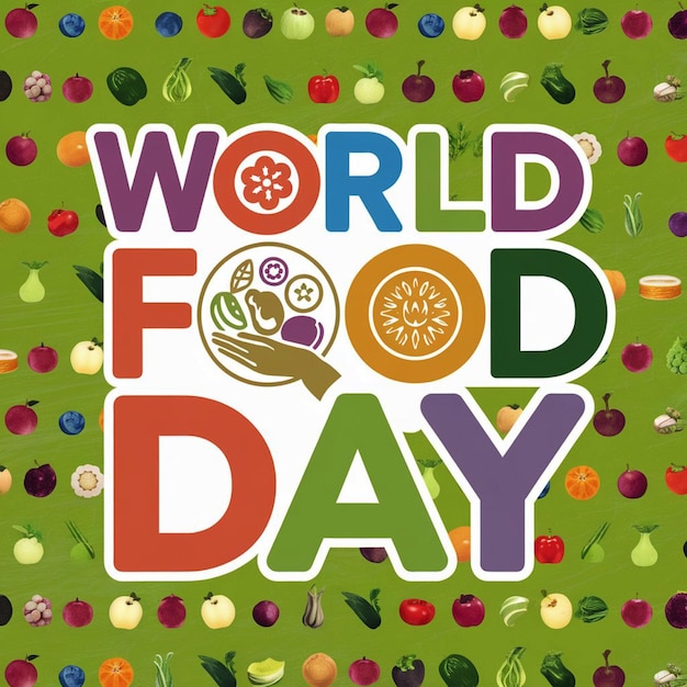 a poster with a picture of a world food