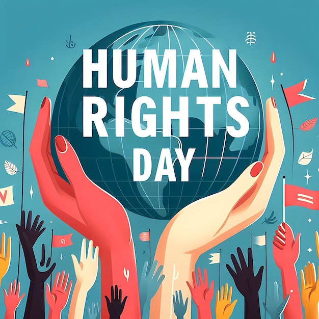 a poster with a poster that says human rights day day