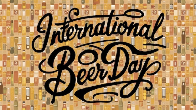 a poster with a quote from the international beer day