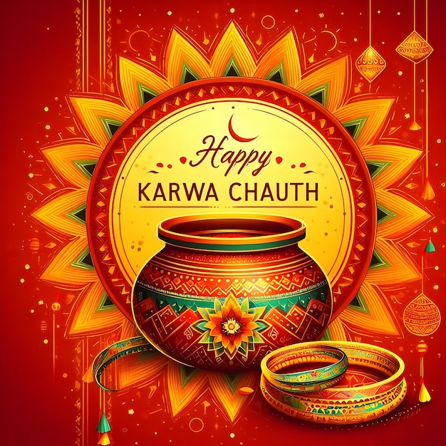 a poster with a red background with a pot of najai on it