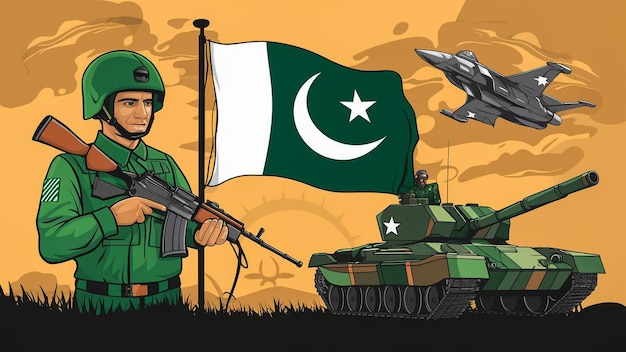 a poster with a soldier and a flag with the words  army  on it