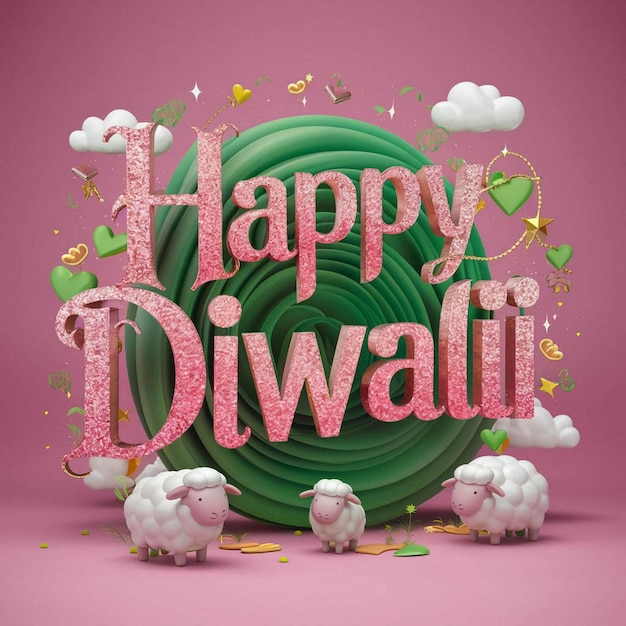 a poster with the words happy Diwali festival on it