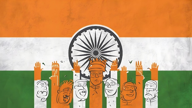 a poster with the words india independence day