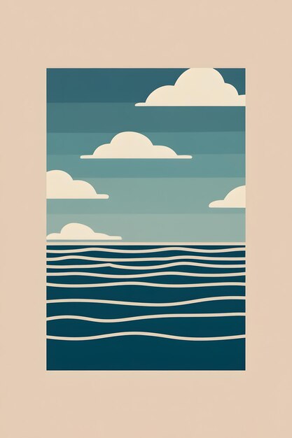 a poster with the words the sea on it