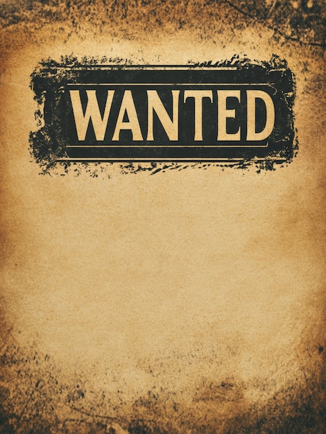 Poster with the words WANTED