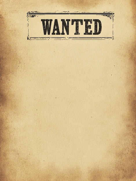 Poster with the words WANTED