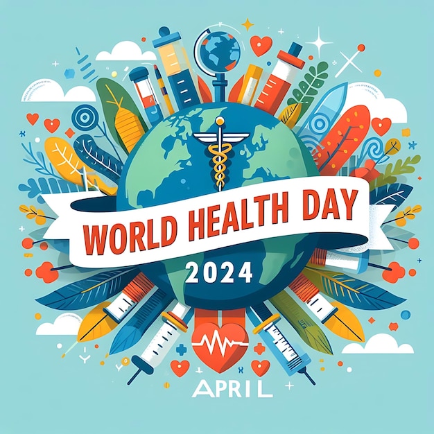 a poster with a world day poster on it