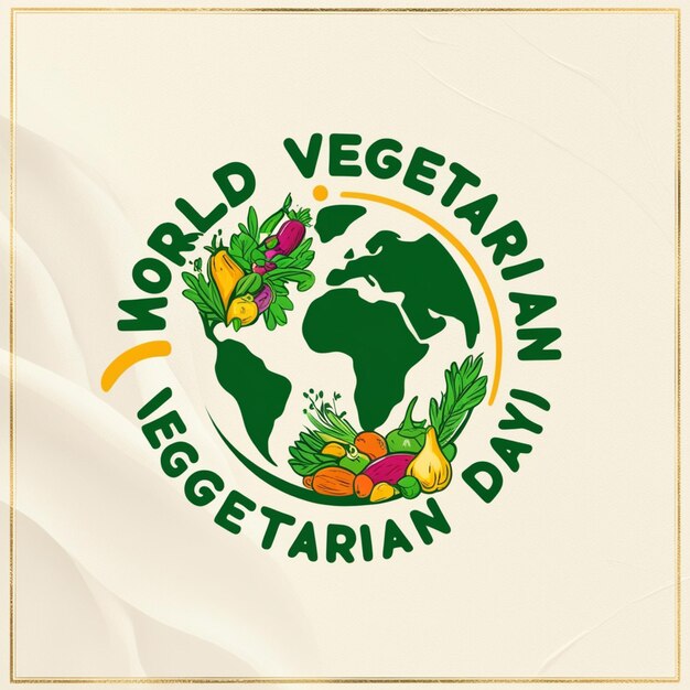 a poster with a world of vegetables and a banner that says vegetable grow in green