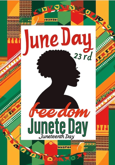 Photo a poster for a woman with a black silhouette on it that says  free day