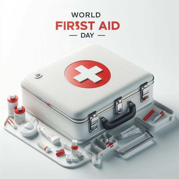 a poster for a world aid aid for first aid