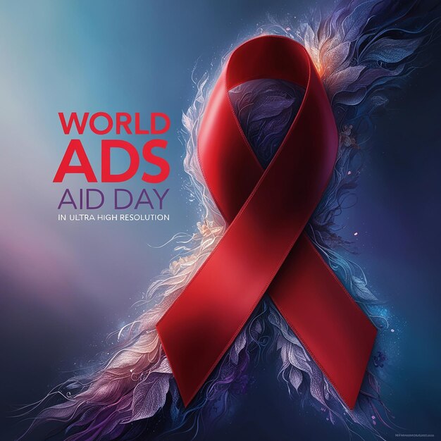 a poster for world aids day by the word aids day