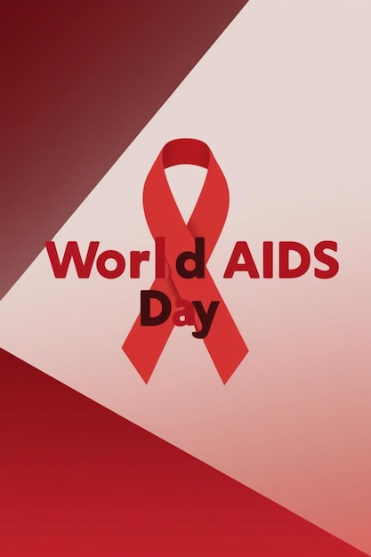 Photo a poster for the world aids day