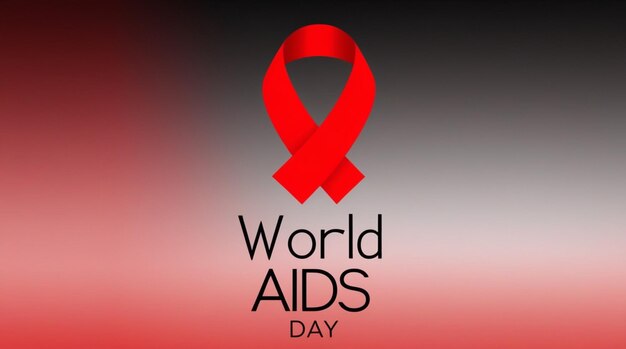 Photo a poster for world aids day