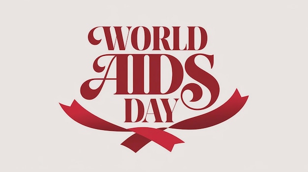 Photo a poster for world aids day