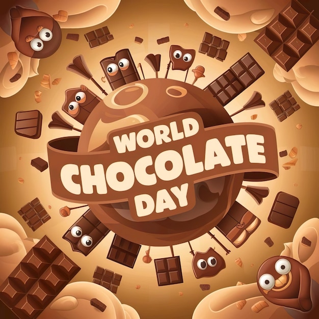 poster world chocolate day with chocolates chocolates