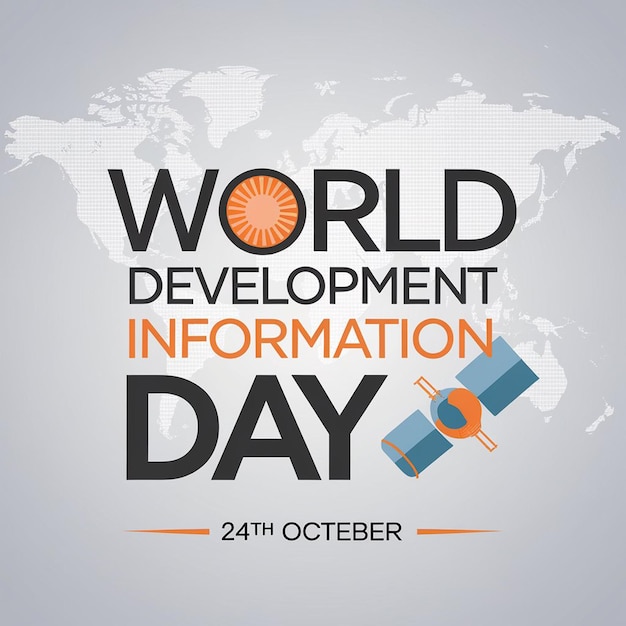 a poster for world day in black and orange