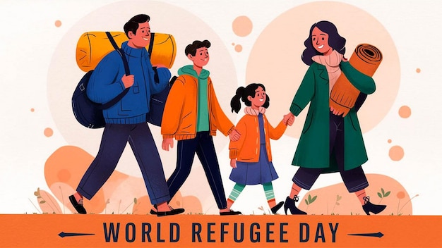 Photo a poster for world day celebration with people holding hands