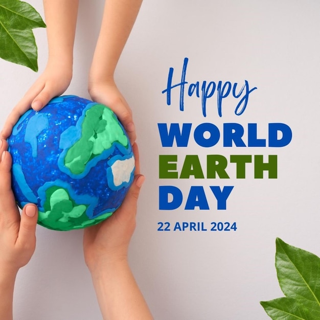 a poster for a world day with a poster that says quot happy earth day quot