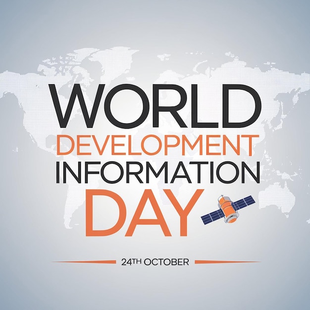 a poster for world development with a map and the words world visit in red