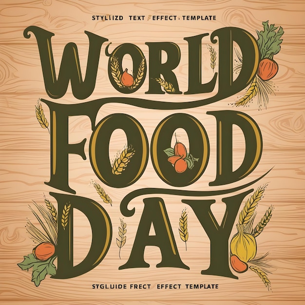 a poster for world food day with a quote from world day