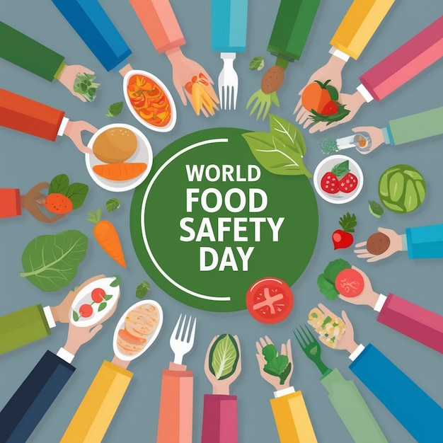 Photo a poster for world food safety day