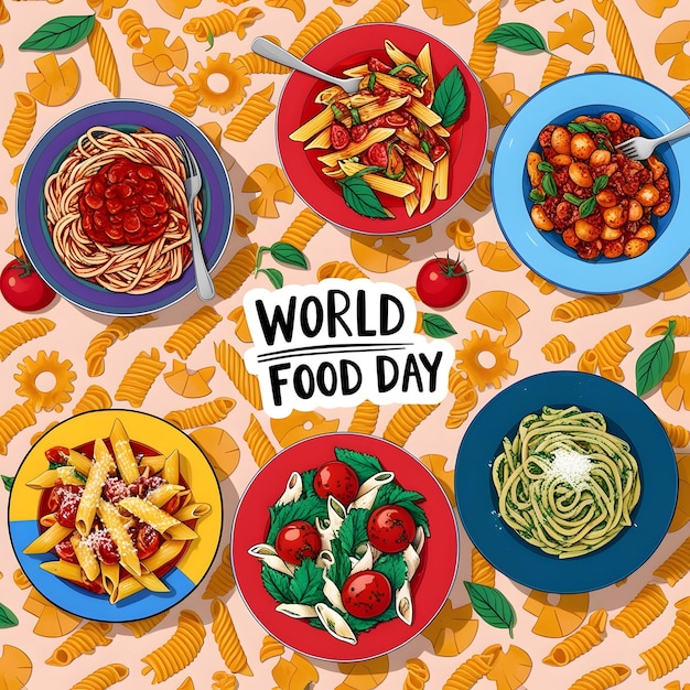 a poster of world food written on a paper that says world food