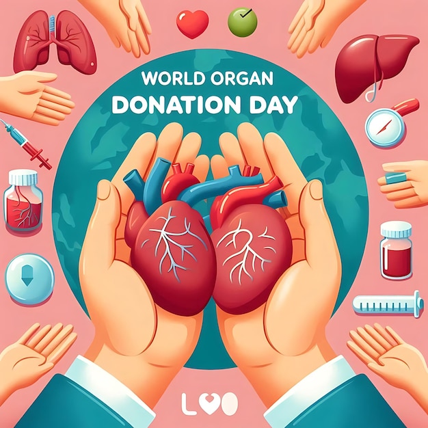 a poster for the world organ donation day