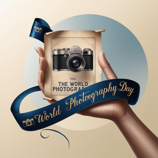 a poster for the world photo photography day photo