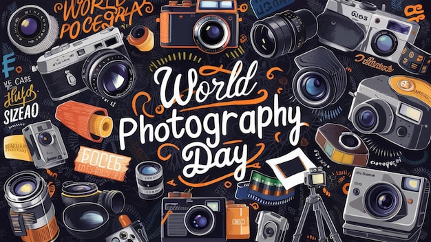 a poster of a world photograph day with a quote from world photography day