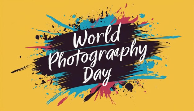 poster for the world photography day by person