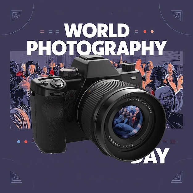 a poster for world photography day with a quote from world photography day