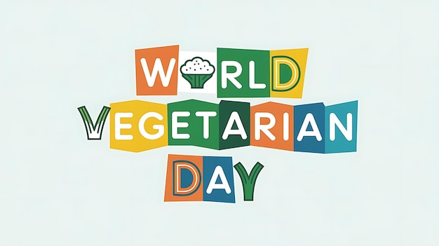 Photo a poster for the world  s vegan day