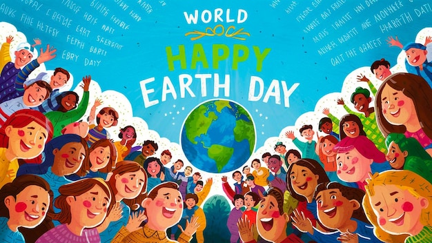 a poster of a world that says world day on it